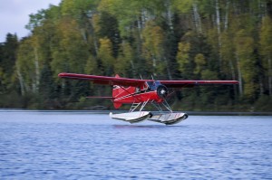 DeHavilland Beaver DHC-2 about to touch down